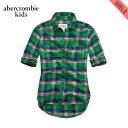 アバクロキッズ シャツ ガールズ 子供服 正規品 AbercrombieKids 長袖シャツ cozy flannel shirt easy fit D20S30