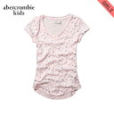 アバクロキッズ Tシャツ 子供服 正規品 AbercrombieKids 半袖Tシャツ VネックTシャツ シャツ printed v-neck tee 239-742-0241-060 D20S30