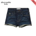 40%OFFセール 【販売期間 6/22 20:00~6/27 1:59】 アバクロキッズ ショートパンツ ガールズ 子供服 正規品 AbercrombieKids ボトムス a&f natural waist shorts 249-812-0171-023 D20S30