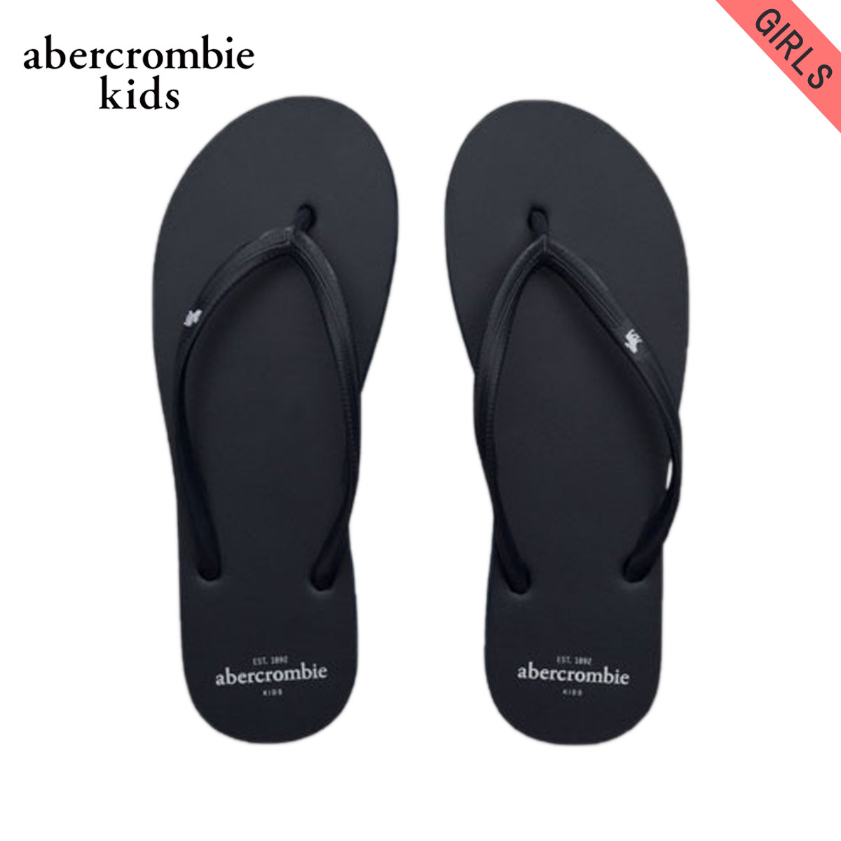 【ポイント10倍 6/1 0:00～6/1 23:59】 アバクロキッズ サンダル ガールズ 子供服 正規品 AbercrombieKids classic a&f flip flops 254-21 父の日 プレゼント ラッピング