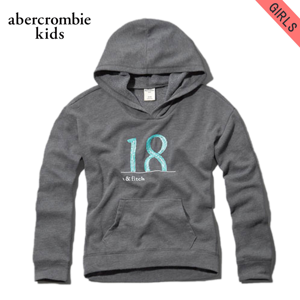 アバクロキッズ パーカー ガールズ 子供服 正規品 AbercrombieKids logo graphic hoodie 252-771-0287-013 D20S30 父の日 プレゼント ラッピング