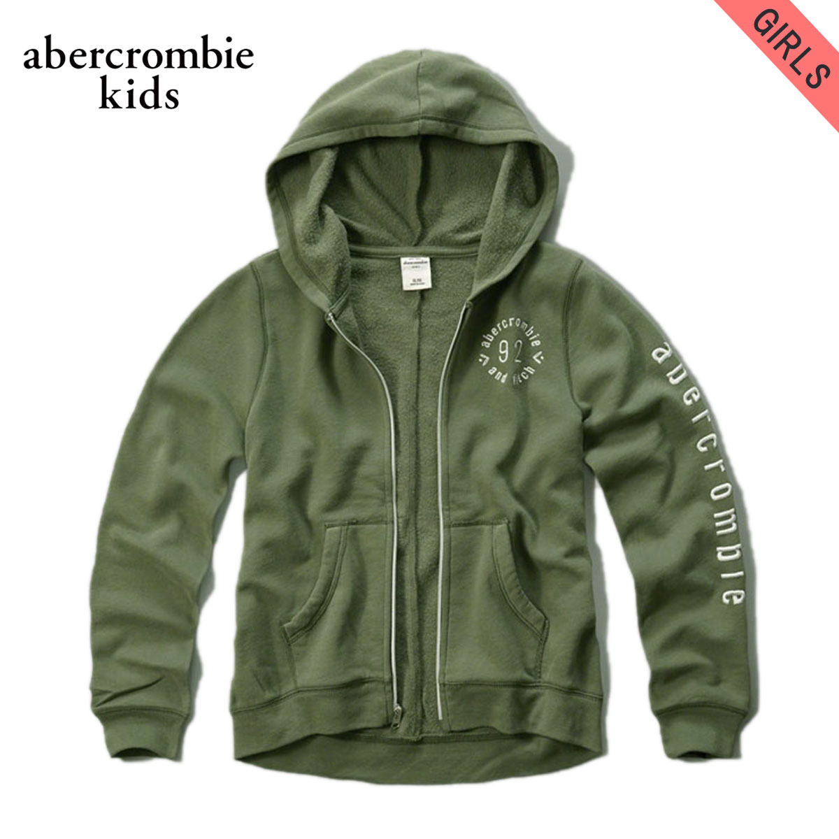 アバクロキッズ AbercrombieKids 正規品 子供服 ガールズ パーカー applique logo graphic hoodie 252-771-0315-030 D00S20