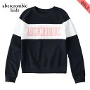 アバクロキッズ スウェット ガールズ 子供服 正規品 AbercrombieKids トレーナー トレーナー chest-stripe logo sweatshirt 252-772-0064-023