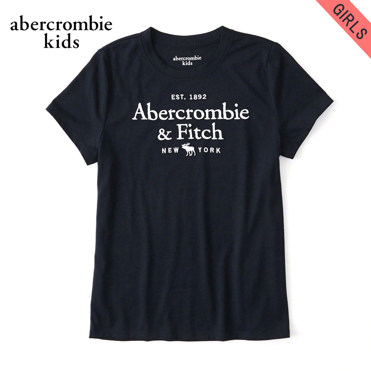 20%OFFセール  アバクロキッズ Tシャツ 子供服 正規品 AbercrombieKids 半袖Tシャツ logo graphic tee 257-891-0092-023 父の日 プレゼント ラッピング