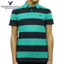 アメリカンイーグル ポロシャツ メンズ アメリカンイーグル ポロシャツ メンズ 正規品 AMERICAN EAGLE 半袖ポロシャツ AE Striped Jersey Polo 2165-7192