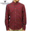 アメリカン・イーグル・アウトフィッターズ アメリカンイーグル AMERICAN EAGLE 正規品 メンズ ウエスタンシャツ AE Plaid Button Down Shirt 2153-8670 RED D20S30