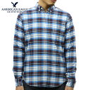 20%OFFセール  アメリカンイーグル シャツ メンズ 正規品 AMERICAN EAGLE 長袖シャツ ボタンダウンシャツ AEO CLASSIC PLAID OXFORD SHIRT 0153-9882-400