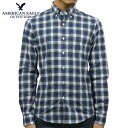 アメリカン・イーグル・アウトフィッターズ アメリカンイーグル AMERICAN EAGLE 正規品 メンズ ボタンダウン長袖シャツ AE Plaid Poplin Button-Down Shirt 0153-1272-307