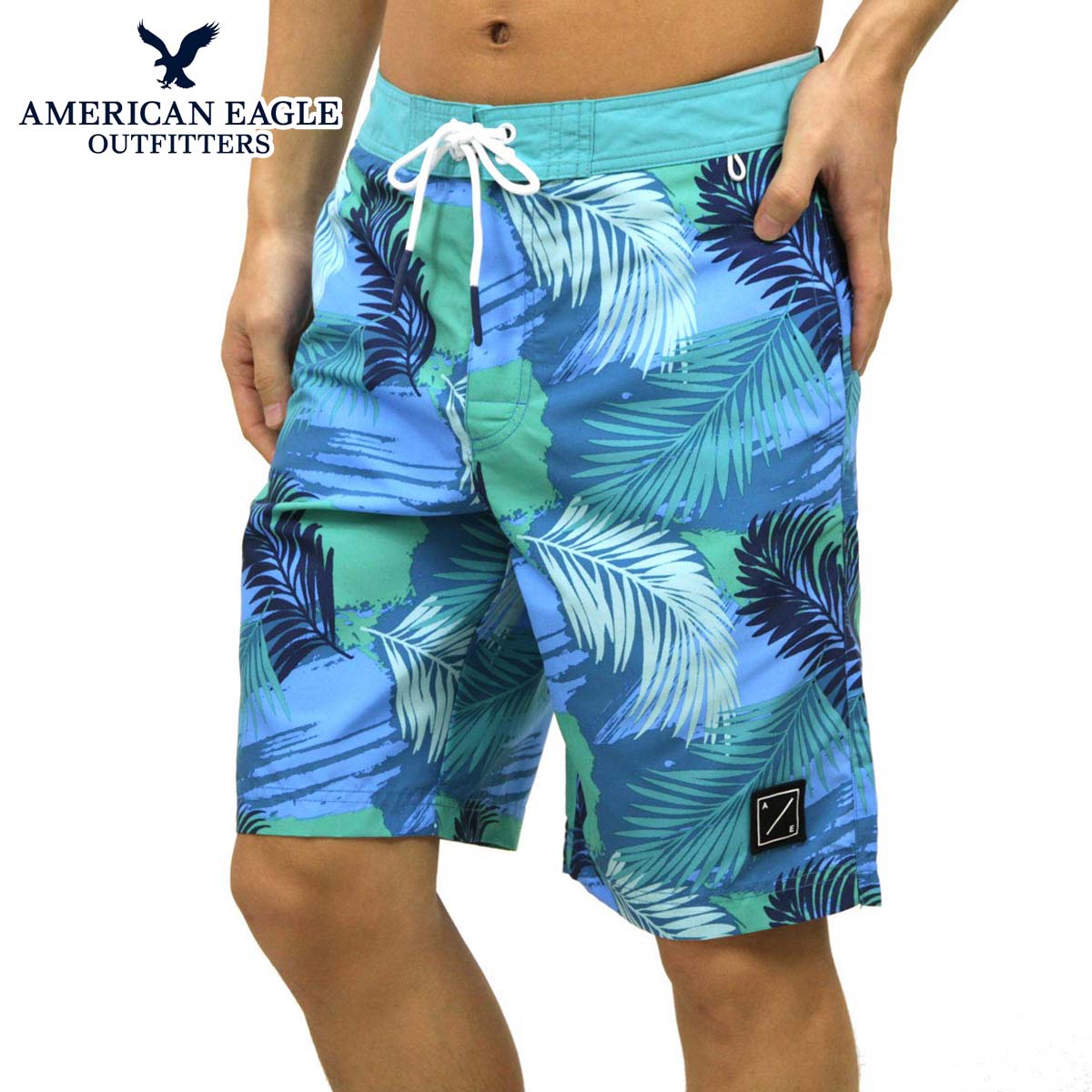 アメリカンイーグル 水着 メンズ サーフパンツ 正規品 AMERICAN EAGLE スイムパンツ トランクス型水着 ボードショーツ AE CLASSIC BOARD SHORT 0133-6790-400 父の日 プレゼント ラッピング