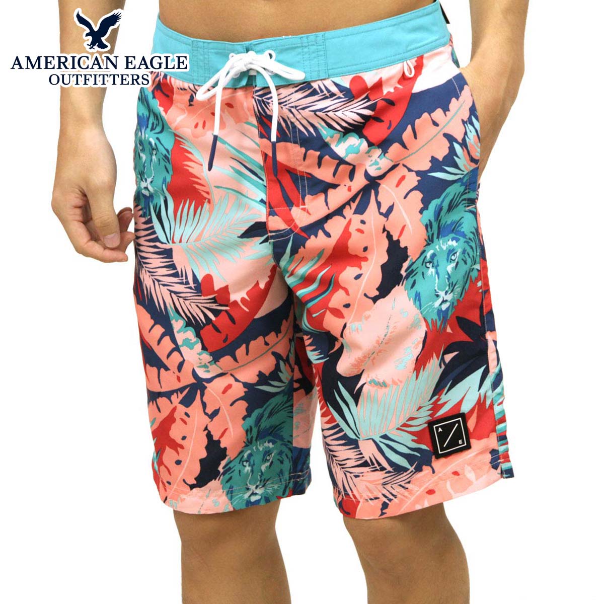 アメリカンイーグル 水着 メンズ サーフパンツ 正規品 AMERICAN EAGLE スイムパンツ トランクス型水着 ボードショーツ AE CLASSIC BOARD SHORT 0133-6790-615 2022