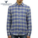 アメリカンイーグル シャツ メンズ 正規品 AMERICAN EAGLE 長袖シャツ ネルシャツ AE LIGHTWEIGHT FLANNEL SHIRT 2153-9971-400