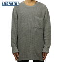 エアロポステール AEROPOSTALE 正規品 メンズ セーター Waffle Knit Side-Zip Crew Neck Sweater 6187-5914 D20S30