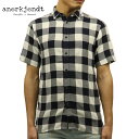 アナケット ANERKJENDT 正規品 メンズ 半袖シャツ KODY SHORT SLEEVE BLOCK CHECK SHIRT TOTAL ECLIPSE 9217045 A