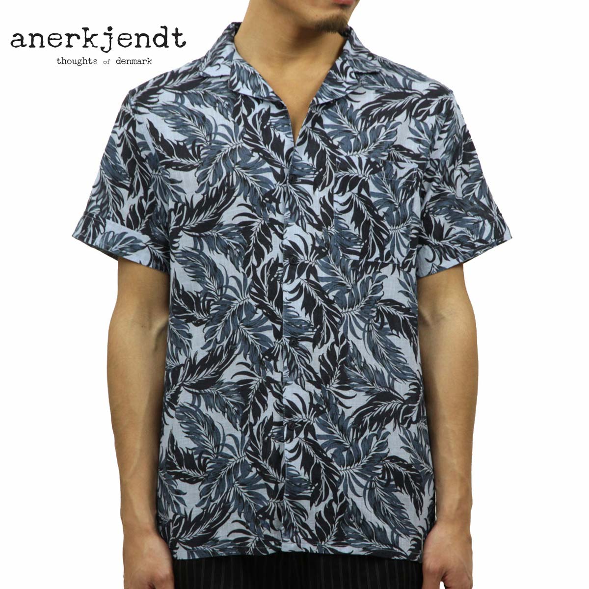 ʥå ANERKJENDT Ź  Ⱦµߥ ץ󥫥顼 SHORT SLEEVE OPEN COLLAR...
