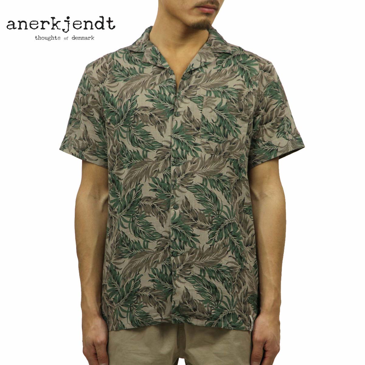 ʥå ANERKJENDT Ź  Ⱦµߥ ץ󥫥顼 SHORT SLEEVE OPEN COLLAR...