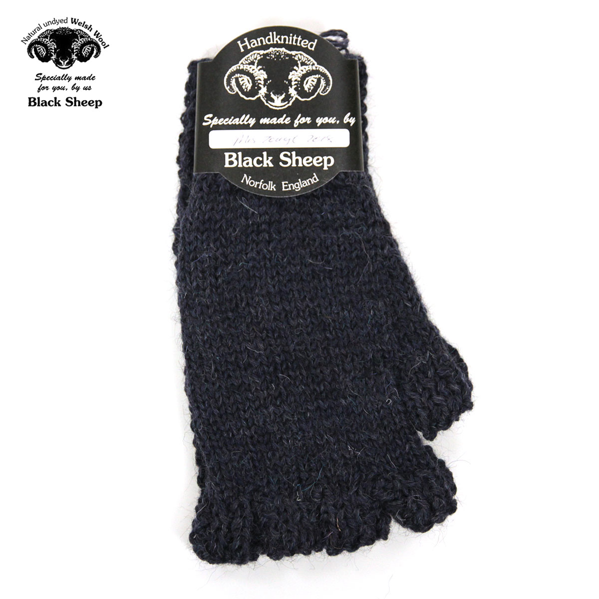 手袋 メンズ（5000円程度） ブラックシープ BLACK SHEEP 正規販売店 メンズ 手袋 BLACK SHEEP HANDMADE FINGERLESS KNIT GLOVE SM08B DENIM MIX