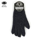 ブラックシープ BLACK SHEEP メンズ 手袋 BLACK SHEEP HANDMADE 5FINGER CABLE KNIT GLOVE GB07B DENIM MIX