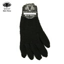 ブラックシープ BLACK SHEEP メンズ 手袋 BLACK SHEEP HANDMADE 5FINGER KNIT GLOVE SM07B JET BLA...