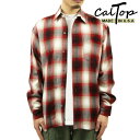 Lgbv Vc Y Ki CALTOP ACRYLIC OMBRE CHECK LONG SLEEVE SHIRTS  Jgbv `FbNVc tlVc lVc Iu I[hXN[ 2000LS RED / WHITE