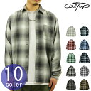 Lgbv Vc Y Ki CALTOP ACRYLIC OMBRE CHECK LONG SLEEVE SHIRTS  Jgbv `FbNVc tlVc lVc Iu I[hXN[ 2000LS