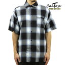 キャルトップ メンズ 半袖シャツ 正規品 CALTOP CALTOP ACRYLIC OMBRE CHECK SHORT SLEEVE SHIRTS NAVY / SKY 半袖 カルトップ チェックシャツ フレネルシャツ ネルシャツ オンブレ オールドスクール ショートスリーブ 2000SS