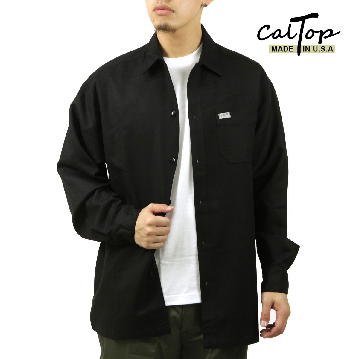 ȥå  Ĺµ  CALTOP 奢륷 CALTOP SOLID LONG SLEEVE SHIRTS 2...