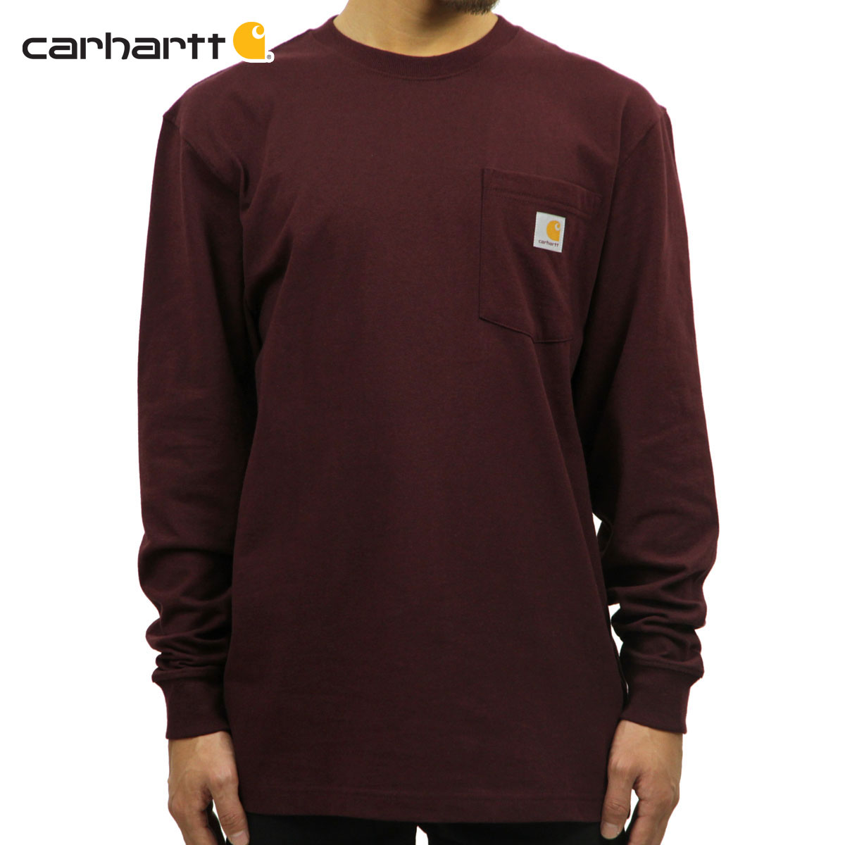 カーハート CARHARTT 正規品 メンズ 長袖ポケTシャツ WORKWEAR POCKET LONG-SLEEVE T-SHIRT K126 PRT PORT