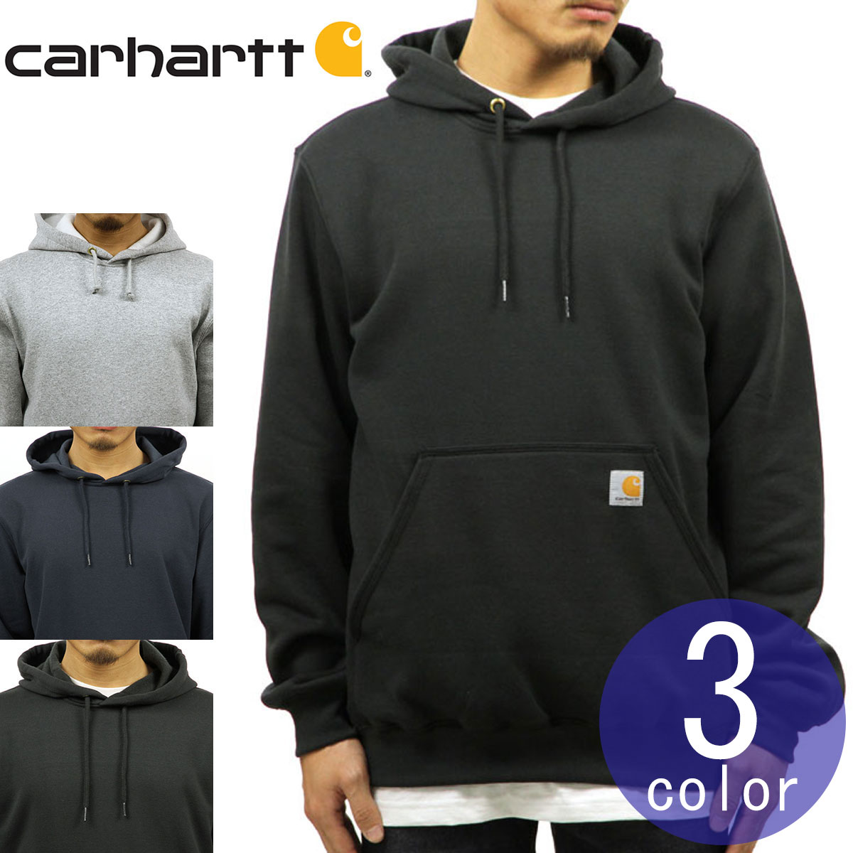 カーハート CARHARTT 正規品 メンズ ミッドウェイト 裏起毛 プルオーバーパーカー MIDWEIGHT 10.5oz HOODED SWEATSHIRT K121