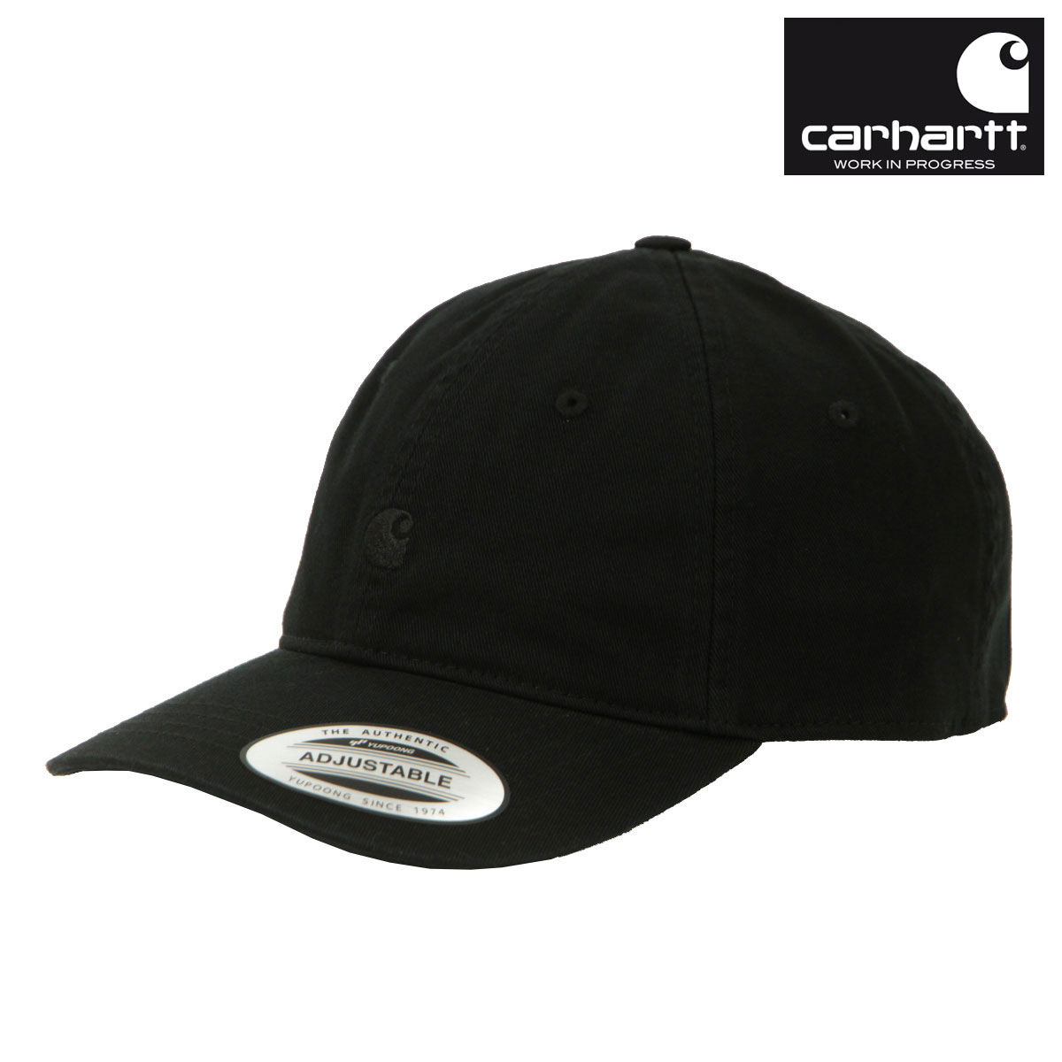 カーハート  帽子 メンズ カーハート キャップ メンズ 正規品 CARHARTT WIP キャップ 帽子 ロゴキャップ MADISON LOGO CAP BLACK/WHITE I023750 89XX