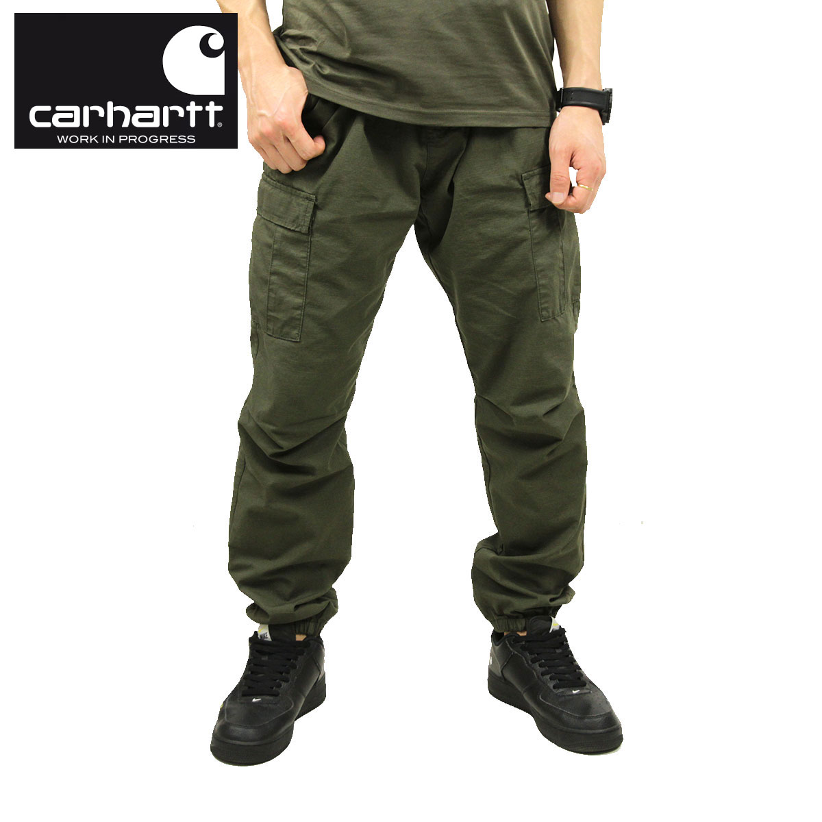 カーハート パンツ メンズ 正規販売店 CARHARTT WIP カーゴパンツ ボトムス CARGO JOGGER PANT CYPRESS RINSED I025932 6302