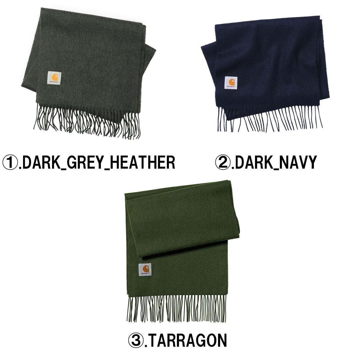 カーハート メンズ レディース マフラー 正規品 CARHARTT WIP ロゴ CLAN SCARF I013507 父の日 プレゼント ラッピング