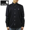 カーハート シャツ メンズ カーハート シャツ メンズ 正規販売店 CARHARTT WIP 長袖シャツ ボタンダウンシャツ LONG SLEEVE MADISON SHIRT DARK NAVY / WHITE I023339 00BXX