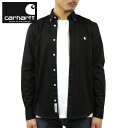 カーハート シャツ メンズ 【ポイント10倍 4/14 20:00～4/17 9:59】 カーハート シャツ メンズ 正規販売店 CARHARTT WIP 長袖シャツ ボタンダウンシャツ LONG SLEEVE MADISON SHIRT BLACK / WAX I023339 K02XX