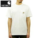 カーハート Tシャツ メンズ カーハート ポケT メンズ 正規品 CARHARTT WIP 半袖Tシャツ ポケットTシャツ S/S POCKET T-SHIRT WHITE I022091 02