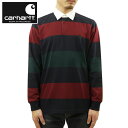 【ポイント10倍 4/24 20:00～4/27 9:59】 カーハート シャツ メンズ 正規品 CARHARTT WIP 長袖ラガーシャツ L/S HANSEN RUGBY POLO HANSEN STRIPE, ASTRO / WAX I029484 0LB