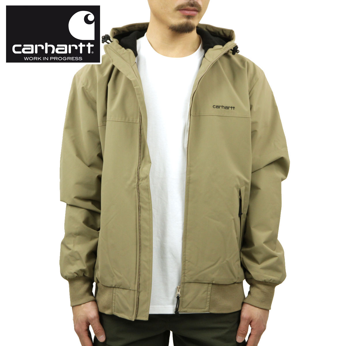 【ポイント10倍 5/9 20:00～5/16 1:59】 カーハート アウター メンズ 正規品 CARHARTT WIP ワークジャケット HOODED SAIL JACKET TANAMI / BLACK I028436 0GC