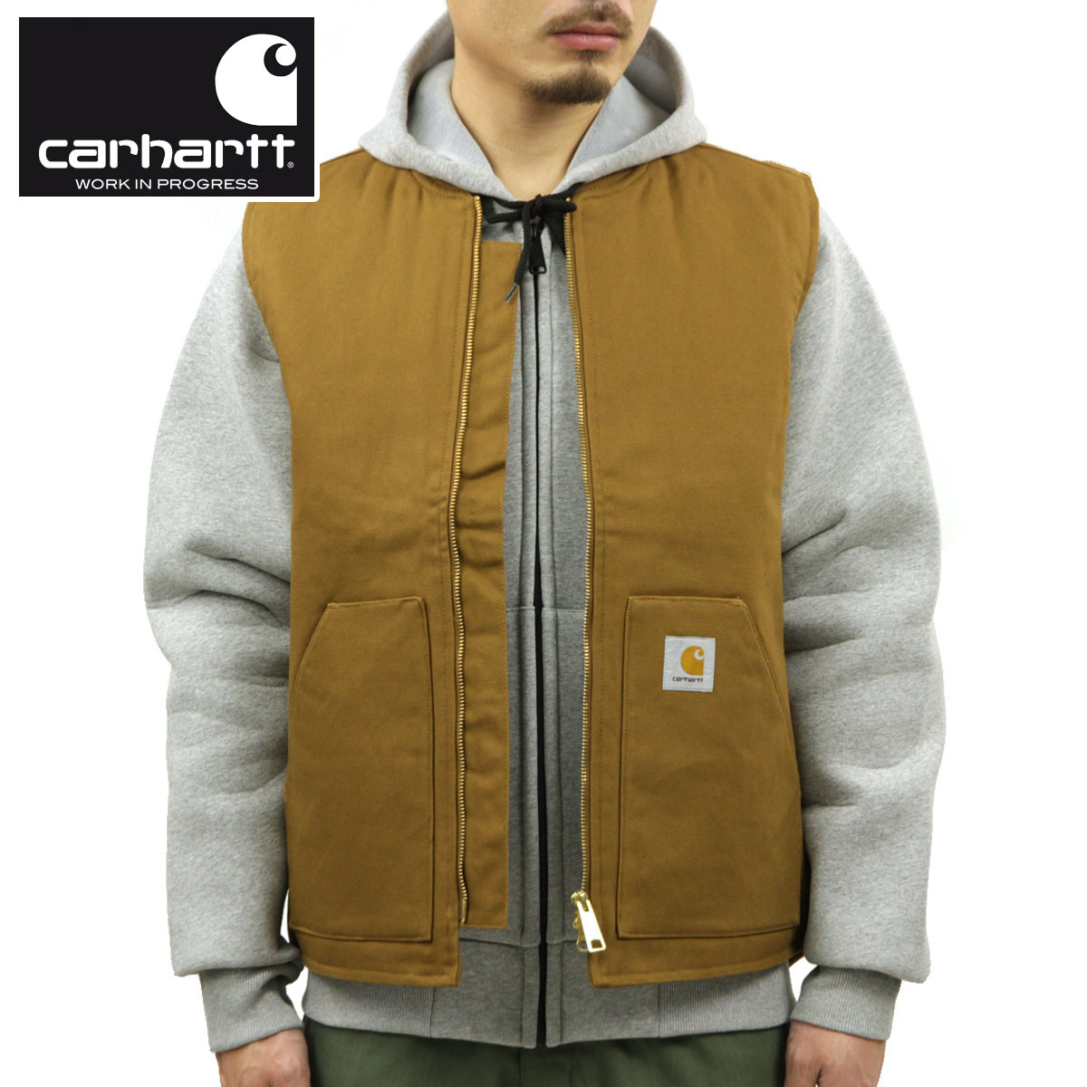 楽天市場】カーハート carhartt ダークブラウン(ベスト・ジレ 楽天市場】カーハート carhartt ダークブラウン(ベスト・ジレ