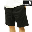 カーハート ショートパンツ メンズ 正規品 CARHARTT WIP ストレッチショートパンツ 短パン ボトムス LAWTON STRETCH SHORT PANTS BLACK GARMENT DYED I026518 89GD