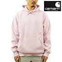 カーハート パーカー メンズ 正規品 CARHARTT WIP ワンポイント ロゴ プルオーバーパーカー HOODED CHASE SWEATSHIRT PULLOVER PARKA PALE QUARTZ / GOLD PINK I026384 0SGXX