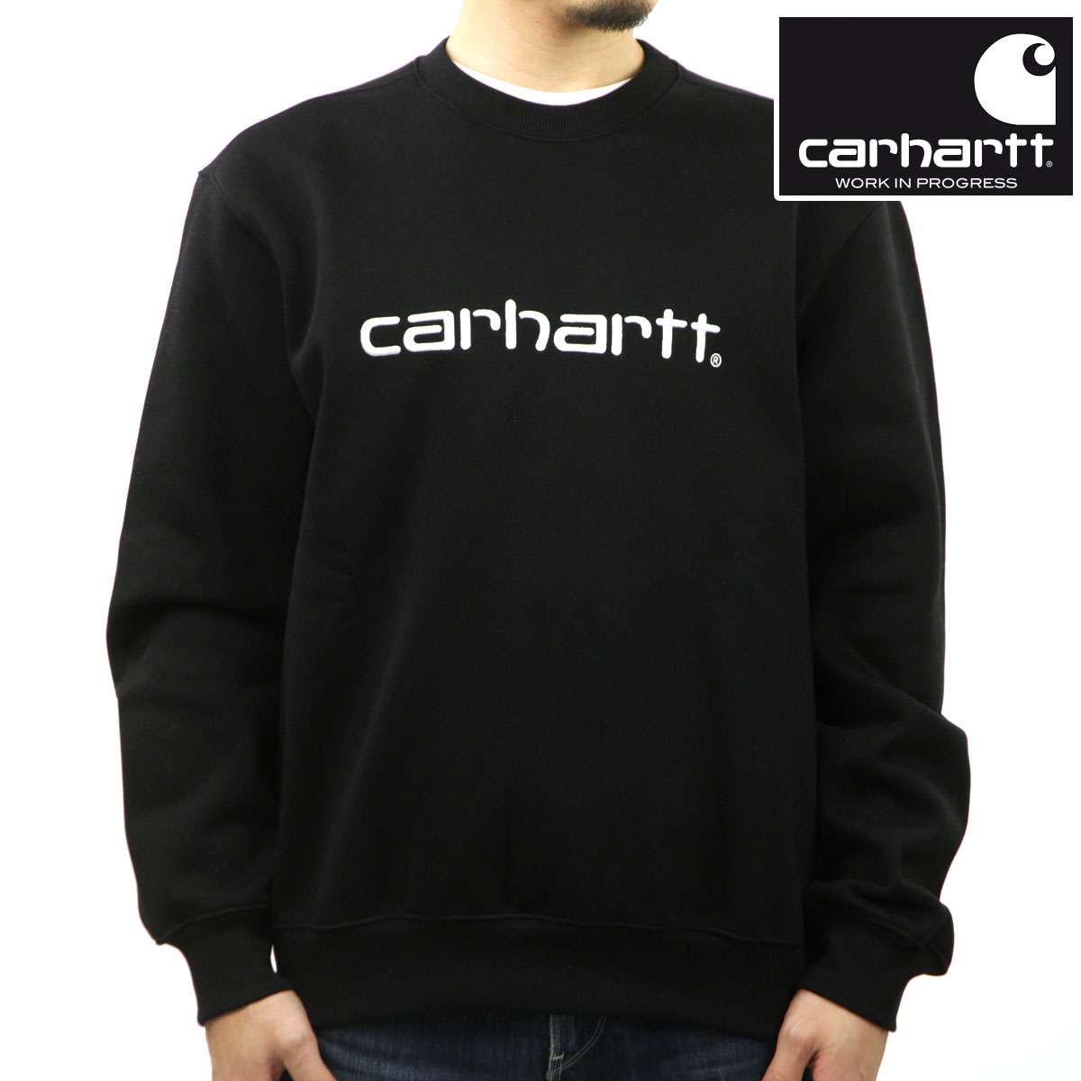 カーハート メンズ スウェット 正規品 CARHARTT WIP トレーナー クルーネック ロゴ C