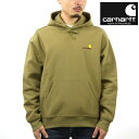 カーハート メンズ パーカー 正規品 CARHARTT WIP フーディー プルオーバー ロゴ HOODED AMERICAN SCRIPT SWEATSHIRT I028279 - LARCH