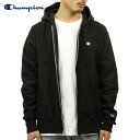 チャンピオン CHAMPION 正規品 メンズ リバースウィーブ ジップアップパーカー REVERSE WEAVE HEAVYWEIGHT 12oz ZIP UP HOODIE GF69 BLACK