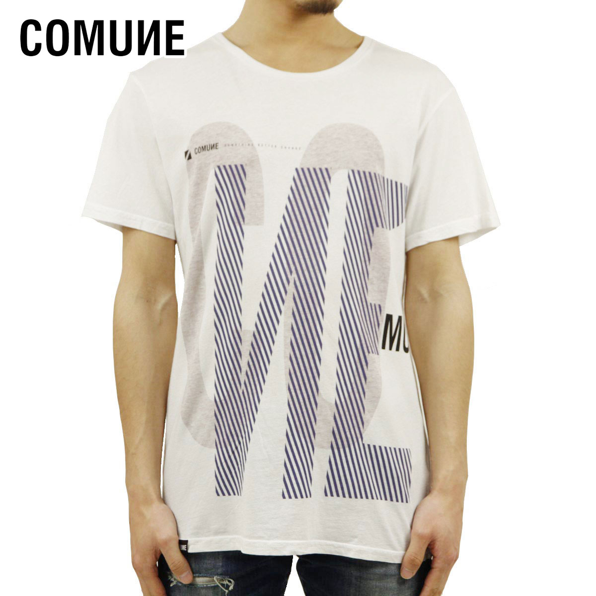 コミューン Tシャツ メンズ 正規販売店 COMUNE 半袖Tシャツ クルーネックTシャツ 10SS-CM-T10073 父の日 プレゼント ラッピング