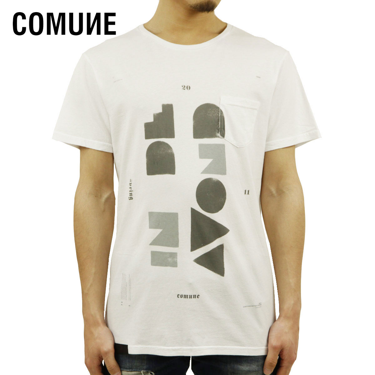 樂天商城 - 【ポイント10倍 5/9 20:00〜5/16 1:59】 コミューン Tシャツ メンズ 正規販売店 COMUNE 半袖Tシャツ クルーネックTシャツ AVOND CM-T10146