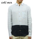 20%OFFセール  コートメール Cotemer 正規販売店 メンズ シャツ SHIRT SH-S13-013 NAVY-BLUE D15S25