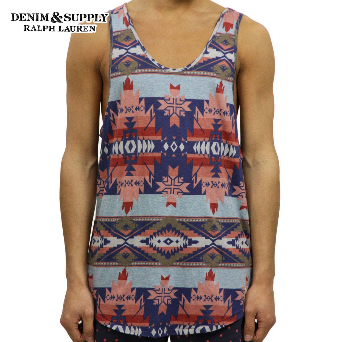 デニムアンドサプライ ポロ ラルフローレン タンクトップ メンズ 正規品 DENIM＆SUPPLY RALPH LAUREN PATTERNED COTTON TANK D00S20 父の日 プレゼント ラッピング