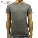 ディストレス Tシャツ 正規販売店 DSTREZZED 半袖Tシャツ BASIC ROUND NECK TEE GREY MELANGE 202240BL4 94 D00S15