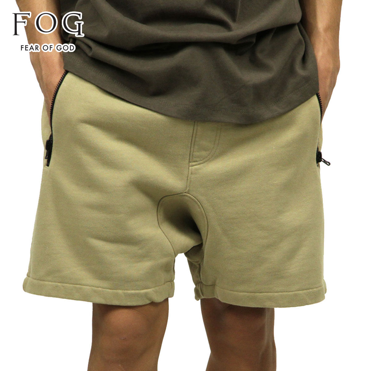  フィアオブゴッド fog essentials スウェット メンズ 正規品 FEAR OF GOD トレーナー ハーフパンツ FOG - FEAR OF GOD ESSENTIALS DRAWSTRING SWEAT SHORTS CHINCHILLA