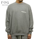  フィアオブゴッド fog essentials スウェット メンズ 正規品 FEAR OF GOD エッセンシャルズ クルーネック ロゴ スウェット FOG - FEAR OF GOD ESSENTIALS LOGO CREW NECK SWEATSHIRT GREY