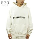 フィアオブゴッド fog essentials パーカー メンズ 正規品 FEAR OF GOD エッセンシャルズ プルオーバーパーカー ロゴパーカー FOG - FEAR OF GOD ESSENTIALS HOODIE WHITE